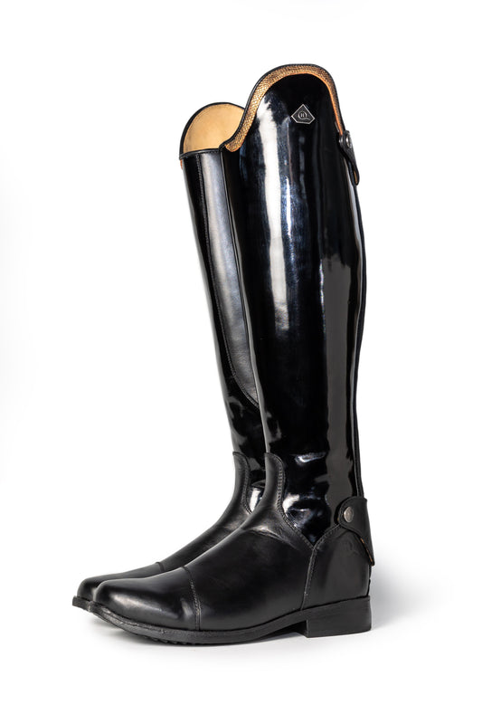 Mudiwa Patent Ladies Long Riding Boot