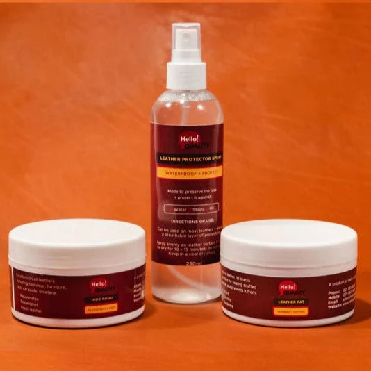 Essential Combo leather care products - Hello Quality Collection